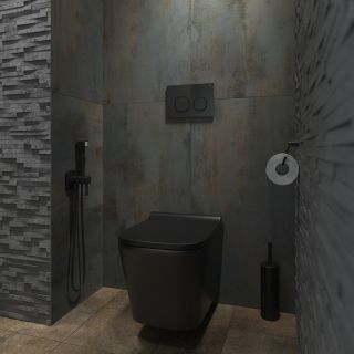 Клавиша смыва IDDIS Uniglass 001 UNG01GBi77 чёрный