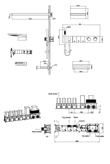 Душевой комплект Boheme Zodiac 133-2-NB с термостатом брашированный никель