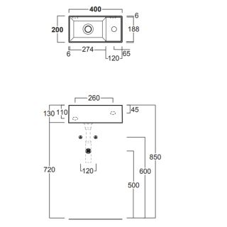 Раковина SIMAS AGILE AG20 nero matt*1 черная 40 см