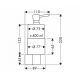 Дозатор жидкого мыла  Hansgrohe SteeL 41219800