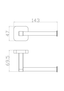 Держатель для туалетной бумаги Wonzon & Woghand Still WW-6616 хром