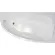 Акриловая ванна 1ACReal Мадрид Щ0000045643 правая обрезанная 150x95 см белый
