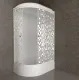 Душевая кабина Triton Коралл Щ0000061820 правая 120x80 см профиль белый стекло мозаика