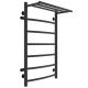 Полотенцесушитель водяной Laris Классик 73208025ЧМ левый с полкой П7 50x80см чёрный матовый