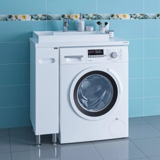 Тумба под раковину для стиральной машины СанТа Лондон 224029 19см белый