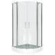 Душевой уголок Good Door Pandora R-100-T-CH стекло прозрачное с рисунком Тростник