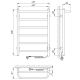 Полотенцесушитель электрический Laris Прайм ЧК П6 400x600 R 75201060 Белый муар