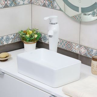 Накладная раковина Melana 320319-805 36см белый