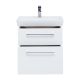 Тумба подвесная Dreja.Rus Q MAX 60 под умывальник Q-60, белый глянец