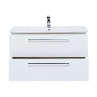 Тумба подвесная Dreja.Rus GIO 100 под умывальник Эйфория-100, белый глянец