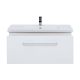 Тумба подвесная Dreja.Rus BIG INN 100 под умывальник Гармония 100, белый глянец