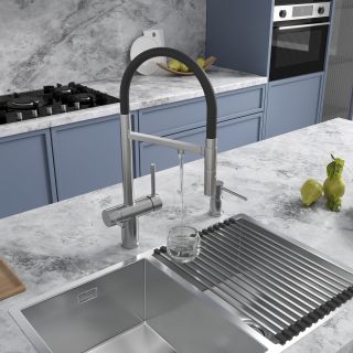 Смеситель для кухни Reflexion Lago RX9901SS полированная сталь