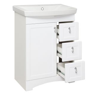 Тумба под раковину Runo  (под умывальник Carina 60) Мерида 60 (00-00000823)