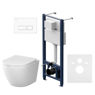 Унитаз с инсталляцией AM.PM Like IS47001.801900 белый