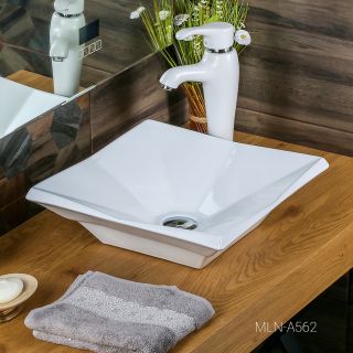 Накладная раковина Melana A562-805 42см белый