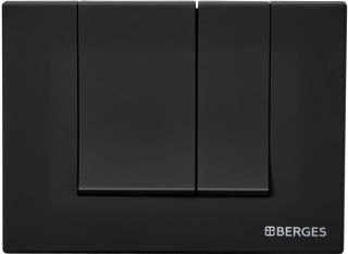 Комплект Berges 4в1 043230: инсталляция NOVUM525 кнопка S5 SoftTouch чёрная унитаз Floe Rimless сидение Floe Slim SO