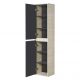 Шкаф-колонна Акватон Лофт Урбан дуб орегон/серый графит 1A248103LQX60