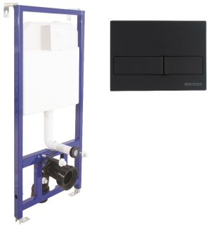 Инсталляция для унитаза Berges Novum L5 с кнопкой soft touch чёрный 040215