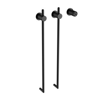 Полотенцесушитель электрический встраиваемый Wonzon & Woghand Leipzig WW-AL3621-MB 76x42 см с внутренней частью чёрный матовый