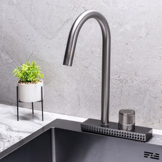 Смеситель для кухни РМС SUS130PVD-017F графит