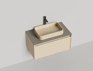 Подвесная тумба Salini Domino 27D208ON 80см шпон/гладкий фасад Onda Plus