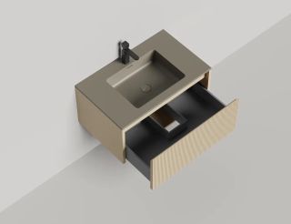 Подвесная тумба Salini Domino 27D208ON 80см шпон/гладкий фасад Onda Plus