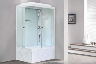 Душевая кабина Royal Bath BP правая стекло белое/матовое 120x80см RB8120BP5-WC-R