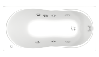 Акриловая ванна Bas Лима 130x70 см с каркасом