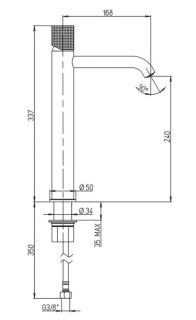 Смеситель для раковины Paini Cox Grip 7GPZ205OLL чёрный матовый