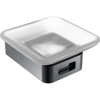 Мыльница Boheme Q 10943-SGM оружейная сталь