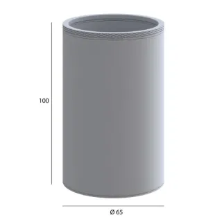 Стакан для зубных щеток Boheme Uno 10974-NB брашированный никель