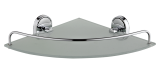 Полка для ванной комнаты РМС A9011 стеклянная угловая