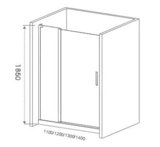 Душевая дверь Good Door Pandora WTW130 стекло прозрачное