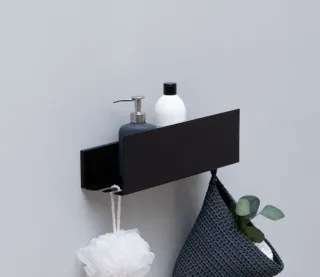 Полка Aquanet Магнум 341533 50 см чёрный матовый