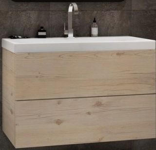 Подвесная тумба под раковину Art&Max Verona Push 100см гаскон пайн AM-Verona-Push-1000-2C-SO-GP-TS