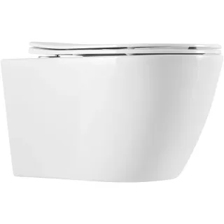 Унитаз подвесной ArtMax Romantic AM213CHR безободковый с сиденьем микролифт белый