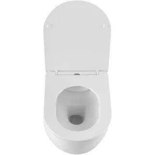 Унитаз подвесной ArtMax Siena AM221CHR безободковый с сиденьем микролифт белый