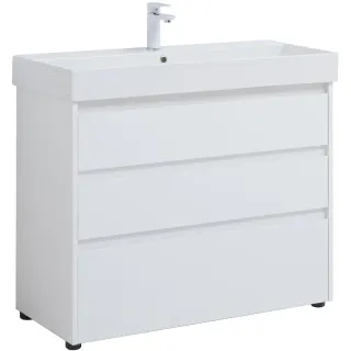 Тумба под раковину Aquanet Nova Lite 302478 100 см белый