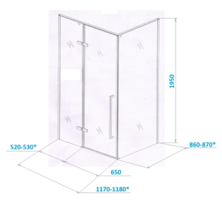 Душевой уголок Cerutti SPA C1A 120x90см чёрный