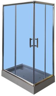 Душевой уголок Parly с поддоном 120x80см хром ZQ121G-L