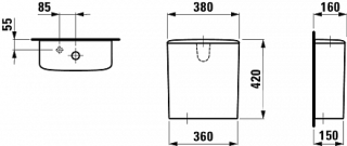 Бачок унитаза 8.2870.3.000.873.1