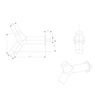 Верхний душ Bronze de Luxe LIBERTY 501B-P, черный