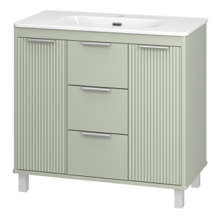 Напольная тумба под раковину Brevita Risacca Pistachio 90 УТ000026421 фисташковый