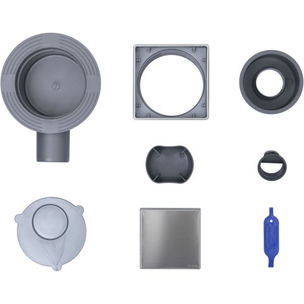 Душевой трап Logan L006-150 с решеткой Нержавеющая сталь под плитку