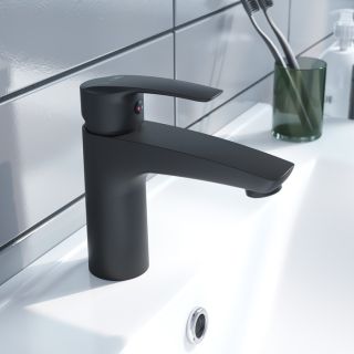 Смеситель для раковины IDDIS Ray чёрный матовый RAYBL00i01