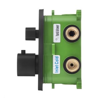 Встраиваемый смеситель Swedbe Platta 9031B термостатический подключение на два выхода чёрный