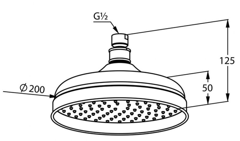 Верхний душ Kludi 1926 позолоченный 2751045