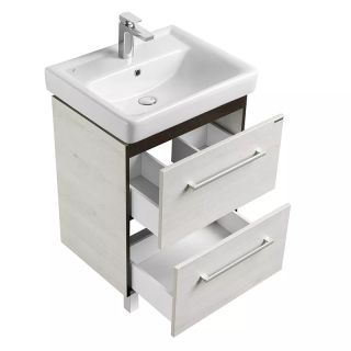 Тумба под раковину Акватон Ронда 60см дуб сомерсет/венге 1A205001RSC20