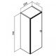 Шкаф навесной Runo универсальный Кредо 20 (00-00001148)