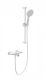 Смеситель для душа с гарнитуром Wonzon & Woghand ClickPlate WW-B2052-A-MW с термостатом белый матовый